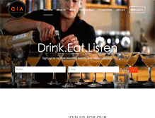 Tablet Screenshot of drinkeatlisten.com